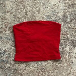 Aritzia Red Strapless Tube Top